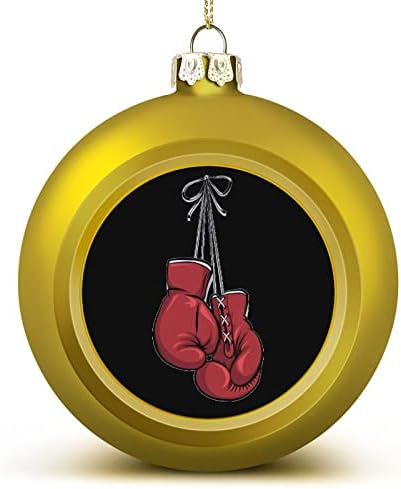 Орнаменти на црвени боксерски ракавици за боксери Поставете големи украси за Божиќни дрвја за надворешни внатрешни затворени 1 парчиња