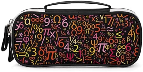 Смешно, шарени броеви, молив, симпатична торбичка торбичка за торбичка за торбичка за шминка за торба за торбичка со двојна поштенска