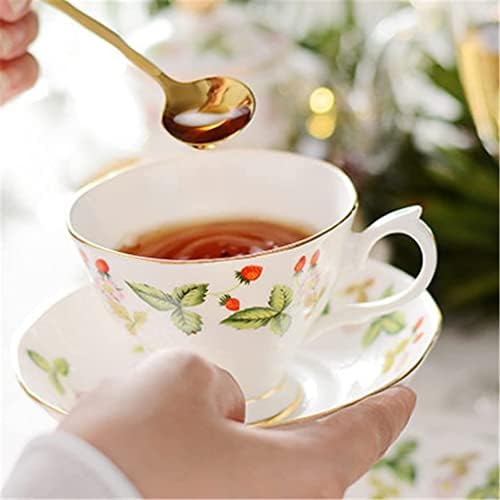 Билки чај сад дива јагода шема ретро керамичка кафе чаша чајник чајник сет кула попладневни чај прибор чајник чајник