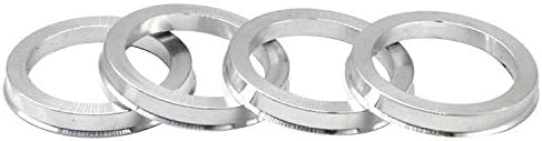 Центрички прстени со алуминиумски тркала од алуминиумска легура 66,6 до 57,1, сет од 4 Hubcentric прстени - Перформанси за перформанси