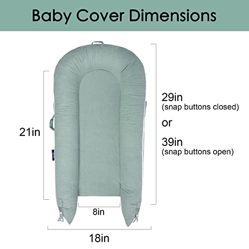 Замена на гнездото Мекси Премиум квалитетен памук | Hypoallergenic Lounger Cover памук за новороденче