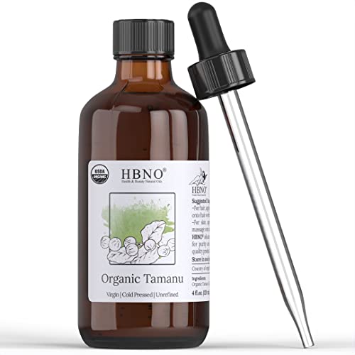 HBNO Органски Таману Масло 4 мл- Чиста &засилувач; Природни Таману Масло USDA Сертифициран Органски Ладно Цедено Нерафинирано-Премиум