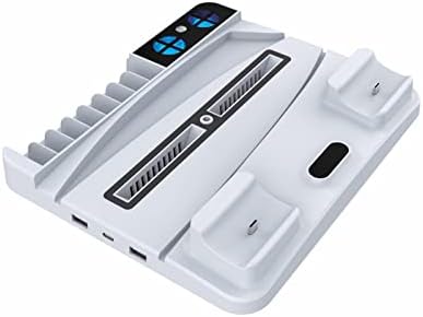 Двоен Брз Полнач Погоден ЗА PS5 БЕЗЖИЧЕН Контролер USB Тип C Полнење Лулка Приклучна Станица Погоден Компатибилен Со Sony PS5 Gamepad Надворешен