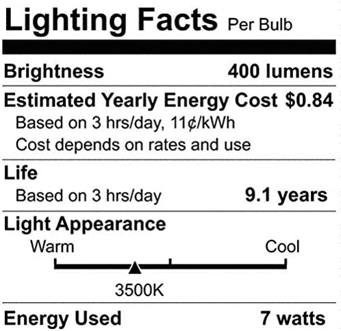 Сатко С6703 Пин-базирана Компактна Флуоресцентна Светилка, 7 Вати, 400 Лумени, Т4 Облик, Г23 Анси База, 82 CRI, 5.31 MOL, 1.25 MOD,