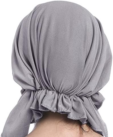 Womenените турбански капаци од карцином хемо -бени -капа, муслимански глава, внатрешна хиџаб -хаџаб, исламска глава завиткана цврста