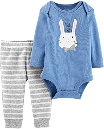 Девојки за новороденчиња на Картер Среќна Велигденска облека за зајаци зајаци и хеланки