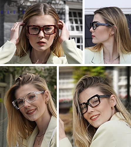 Очила За Очи Заштедете 10% на 5 Пакувања Жени Ретро Преголеми Очила за Читање и 4 Пакувања Преголем Читач на Квадратни Дизајни +2.25
