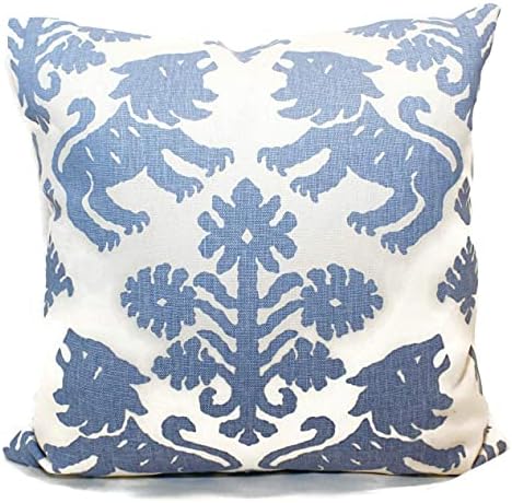 Мангу -сина регалија лав декоративна перница опфаќа 18 x 18 инчи 45 x 45cm капакот на перница фрли перница за перница за софа кауч стол за