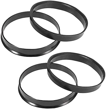 X Autohaux 4pcs пластика 64,1 mm до 66,6 mm центар за центрични прстени во центарот на тркалото на распоредот