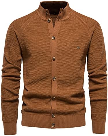 ПАДАСО плетени џемпери за мажи, есен и зимски нови кардигански џемпери за џемпери за мажи