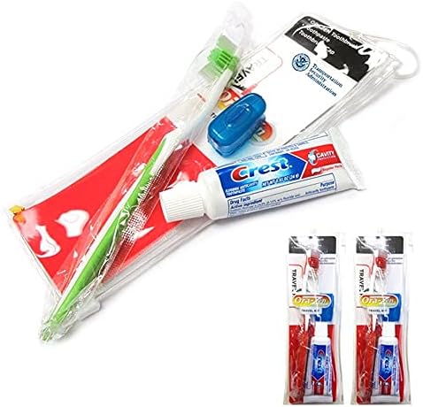 12 пакувања патувања за четкичка за заби, паста за заби, паста за заби индивидуално завиткана преносна