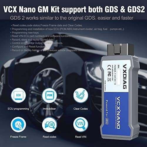 VXDIAG VCX NANO компатибилен за GM/OPEL со GDS2 и Tech2Win System Diagnostic Tool