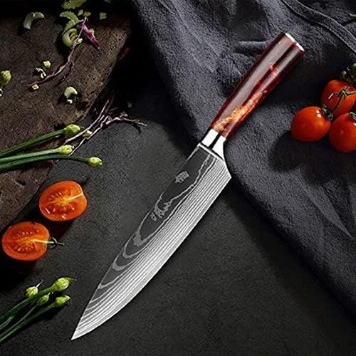 Гонд Дамаск кујна повеќенаменска нож, нож за месар, нож за исечување, риба и нож од зеленчук, најдобриот сет за готвење