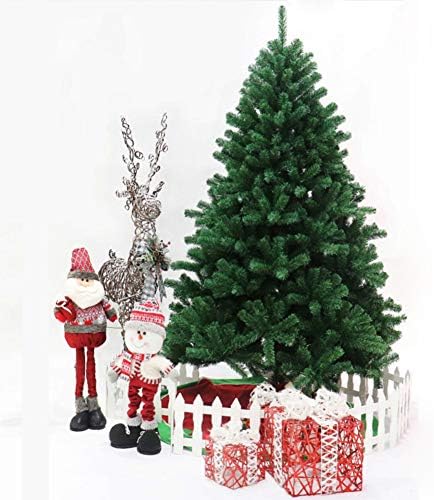 Ruipunuosi 18 инчи вештачко новогодишно дрво, Божиќно цело дрво со метална штанд мини Божиќ празници за одмор реалистични смрека шарка елка за