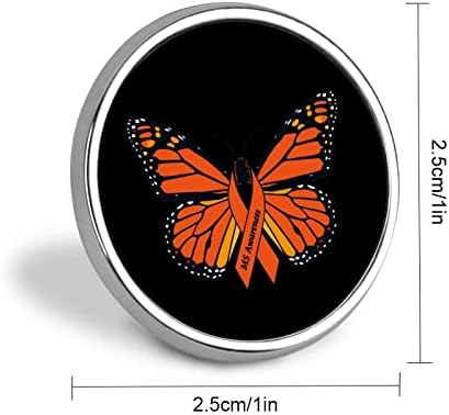 МС Мултиплекс Склероза Свест Пеперутка Тркалезна Значка Игла Брошеви Препознавање Копче Значки За Капи Јакни Кошули Декор
