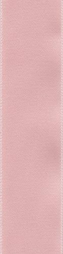 Бервик Офрај 1,5 широк двојно лице сатенска лента, розова руменило, 10 г.
