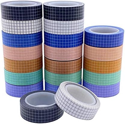 7 ролни решетки за миење садови за миење садови 10м шарени пишување хартиени лепила за маскирање ленти за маскирање 15мм ширина