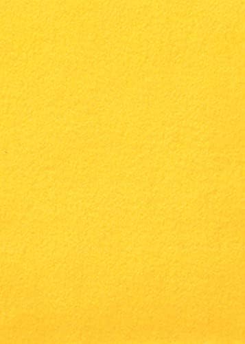 Жолт Филц-Вечно Сонце Задебелена Жолта Волна Чувствува Џиновски Лист-35% Мешавина Од Волна - 1 36х36 инчи XXL Лист