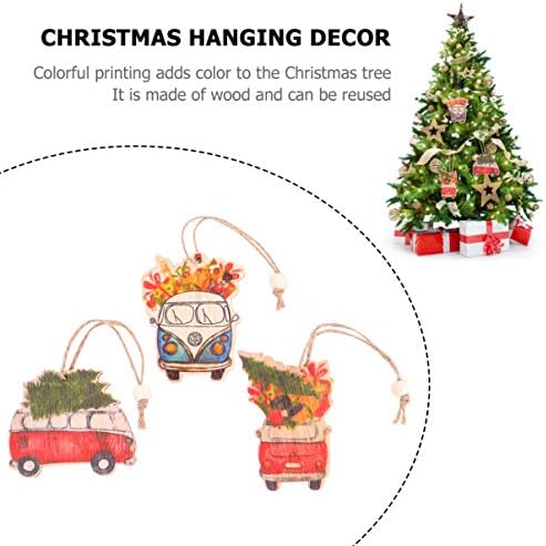 Vorcool Божиќни дрвени украси за висини Божиќни дрвени парчиња дрвени парчиња подароци за подароци украси за украси за забава за занаетчиска
