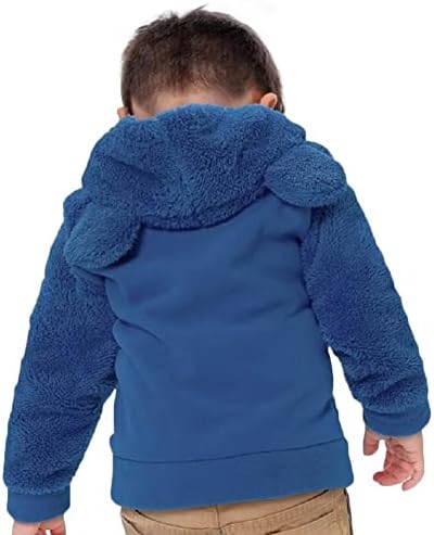 Амијан мечка уши обликуваат руно топло дуксери облека дете дете по поштенска лесна јакна за џемпери за дуксери за момчиња за бебиња