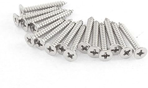 AEXIT 5 парчиња нокти, завртки и сврзувачки елементи 45мм основен diaид за монтирање на не'рѓосувачки челик за стоп на врата од не'рѓосувачки