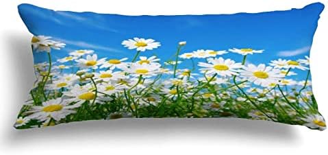 Бела хризантема перница за перница за тело за бремени жени убави перници за тело за странично спиење сопствена долга перница кутија