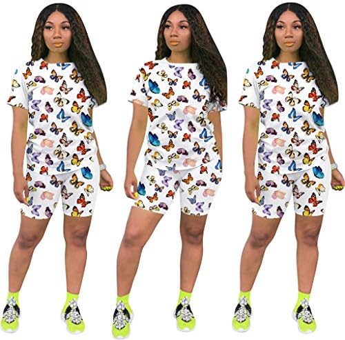 Јешир женски обични кошули со облека од 2 парчиња лабава шорцеви поставени џогери за спортска облека за спортска облека
