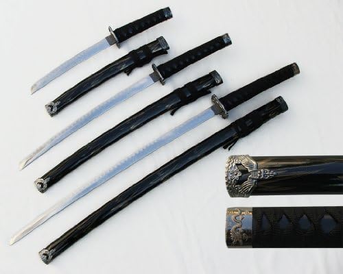 Јапонски самурај 3 парчиња меч сет