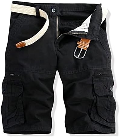 Машки карго шорцеви, машко летно секојдневно случајно на отворено, обични џебови со џебови, спортови алатки за алатки
