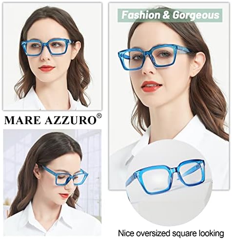 Маре Азуро преголеми очила за читање жени Стилски читатели 0 1.0 1,25 1,5 1,75 2.0 2.25 2.5 2.75 3.0 3.5 4.0 5.0 6.0