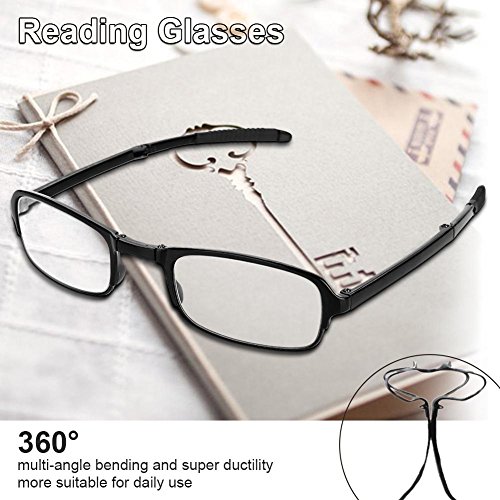 Диоче Преносни Очила За Читање Лесни Преклопливи Ултра Тенки Црни Очила За Читање Презбиопични Очила, Стилски Читачи На Компјутери Очилата Против