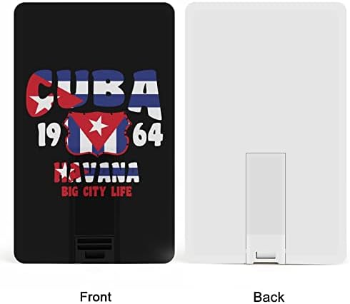 Хавана Куба Знаме КРЕДИТНА Картичка USB Флеш Персоналните Меморија Стап Клуч За Складирање Диск 64G
