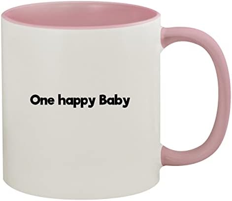 Моландра Производи Еден Среќен Бебе - 11оз Керамички Обоени Внатрешна &засилувач; Се Справи Со Кафе Кригла, Розова
