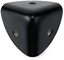 Faotup 20pcs 0,98inch легура на цинк црна кутија агол заштитници метал, метални кутии за заштити на агол, заштитник на метални кутии, метални заштитници