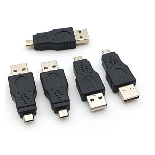 5 парчиња USB 2.0 Машки До Микро USB 5 Пински Машки Приклучок Адаптер Конектор