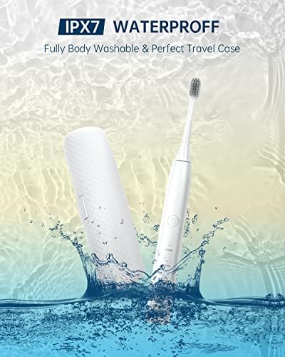 Fumeikang Sonic електрична четка за заби за возрасни за полнење четки за заби-бело