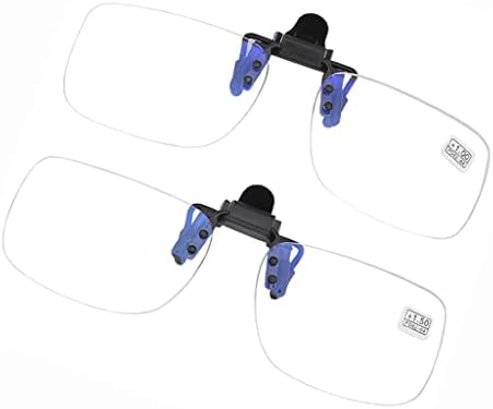 Llamn -Light Clip Очила за читање на горе и надолу со лупа на стаклена светлина и лесна за носење погодна за читање