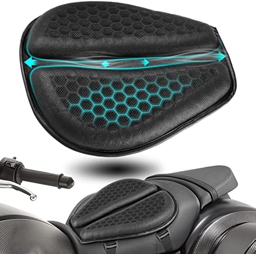 Racbox моторцикл седиште за перничиња со моторцикли за мотоцикли за долги возења, 3Д структура на саќе и подлога за перница за дишење