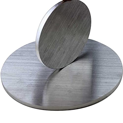 4 парчиња 304 тркалезна плоча од не'рѓосувачки челик, погодна за механичка обработка на метал, дијаметар 50мм; Дебелина 1,0мм