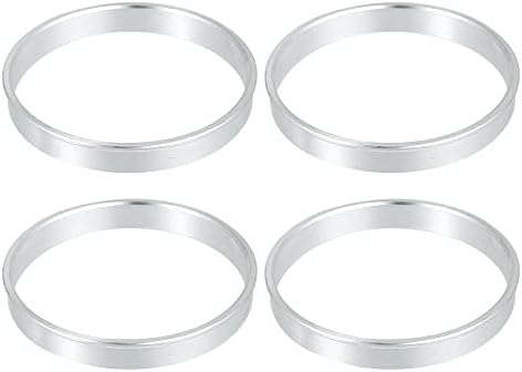Acropix 70,6 mm до 67,1 mm Универзален центар за центрични прстени Сребрен тон - пакет од 4