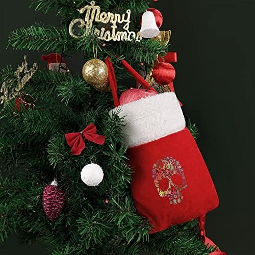 Цветни Череп Уметнички Кеси Новогодишна Празнична Торбичка Божиќна Вреќа За Декорација На Празнична Забава
