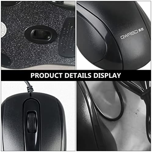 СОЛУСТ Безжичен Глушец 6 парчиња Практична Бесшумна Тишина Гејмери Глувци За Компатибилен Клик Црн Професионален Интерфејс Удобен Лаптоп
