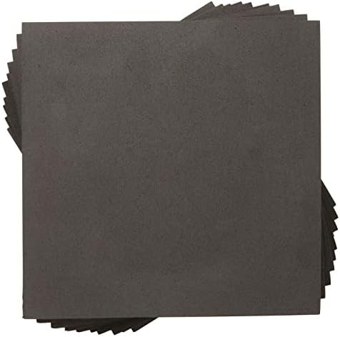 10-пакувања црни листови со пена Ева, 9,6х9,6-инчен 10 мм дебели плоштади со висока густина на пена за уметност и занаетчиски