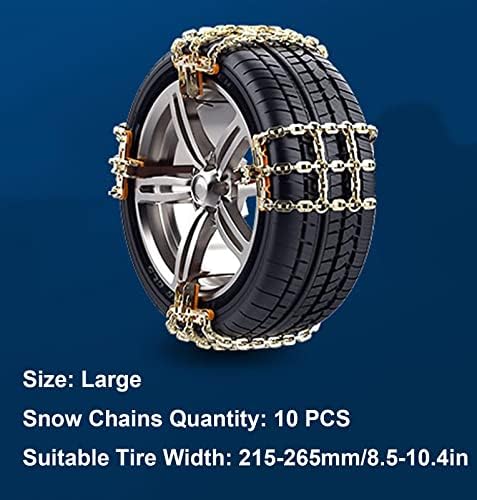 Синџири за снежни гуми Анти-лизгачки ланци на влечење на гуми за влечење, прилагодливи ланци на губени гуми за автомобили SUV, преносни синџири