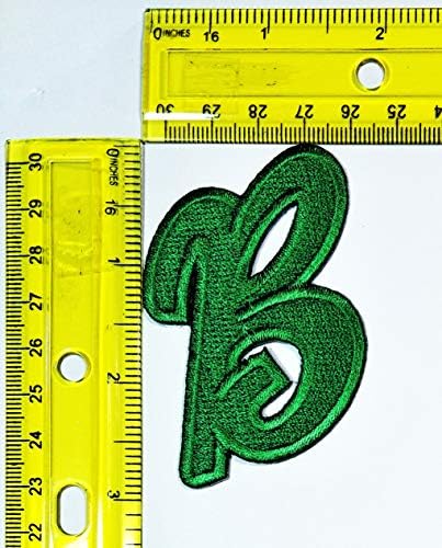 Писма за азбука од Парита А до Z, Зелена буква, лепенки за лекување Детска книга АБЦ Англиски лого јакна Поло маица лепенка шива железо на
