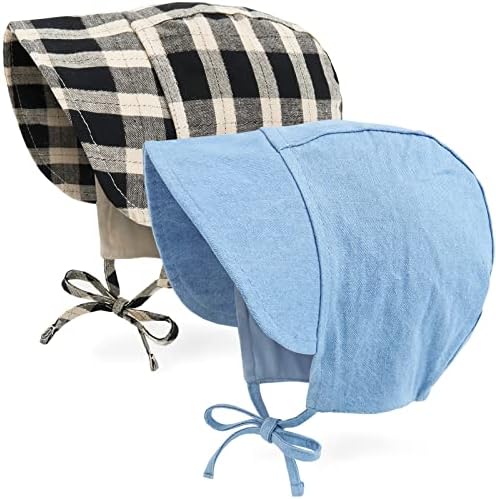 Babyелејт Бебе капаче заснована на кабината на кабината на гроздобер стил, памук, обложен со дете, капачиња за новороденчиња,