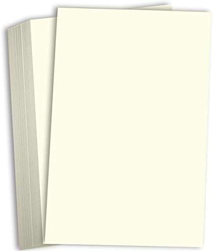 Хамилко крем картон 11x17 хартија со голема тежина 80 lb картичка за покривање