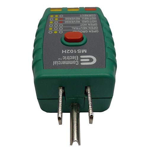 Комерцијална електрична енергија 110-220V AC/DC тестер за напон со тестер за излез GFCI