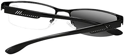 Машка половина рамка за деловна пригода Прогресивна мултифокална транзиција фотохроматски очила за читање UV400 Sun Reader