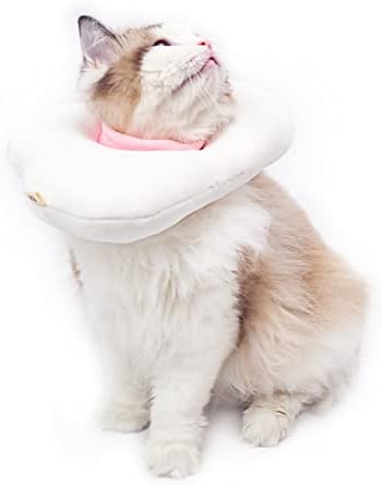 Lkeiyay Cat Cone Cone Moft - Симпатична прилагодлива конус за обновување по операцијата Елизабетан јаки за мачки и мали кучиња